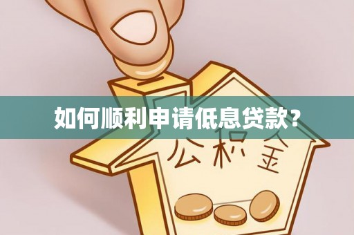 石首如何顺利申请低息贷款？