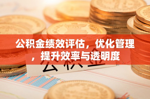 石首公积金绩效评估，优化管理，提升效率与透明度