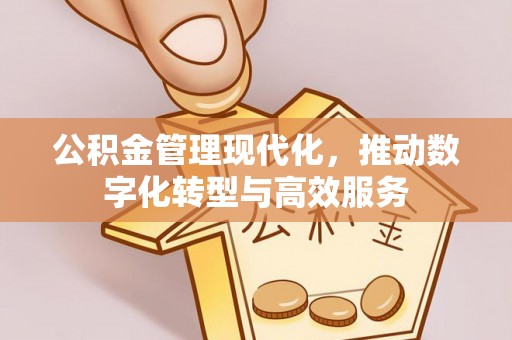 石首公积金管理现代化，推动数字化转型与高效服务