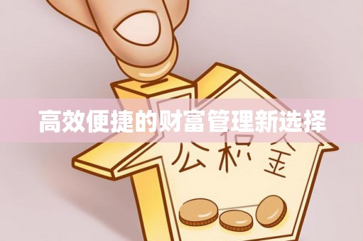石首高效便捷的财富管理新选择